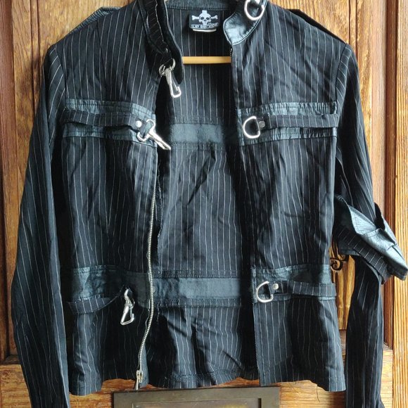 Lip Service Gangsta Pranksta Pinstripe Jacket - Picture 1 of 4
